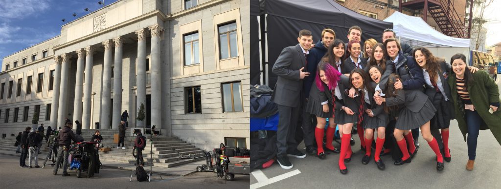 Set de rodaje "La casa de papel"